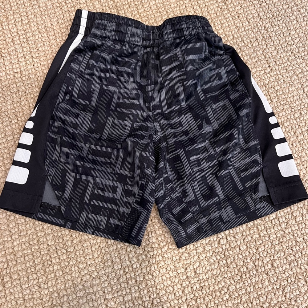 Nike Black Geometric Athletic Shorts